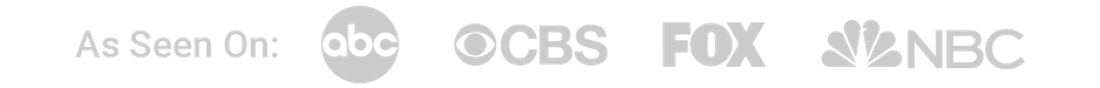As seen on ABC, FOX, and NBC